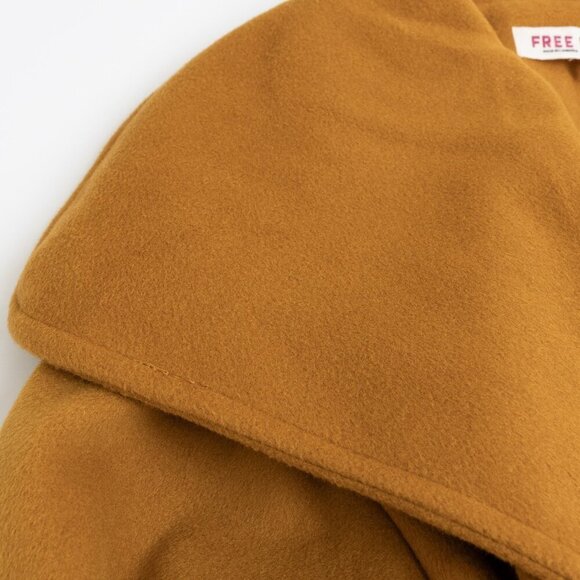 Free People Wrap Coat Narcissus Cut Shawl Collar Belted Jacket Mina - Picture 11 of 13